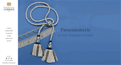 Desktop Screenshot of passementerie-verrier.com